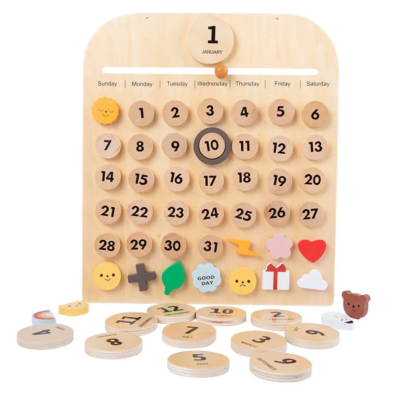 Wooden Calendar Teaching Timbers